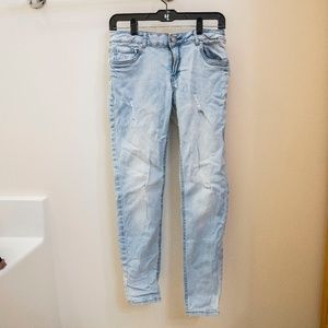Light Wash Skinny Jeans